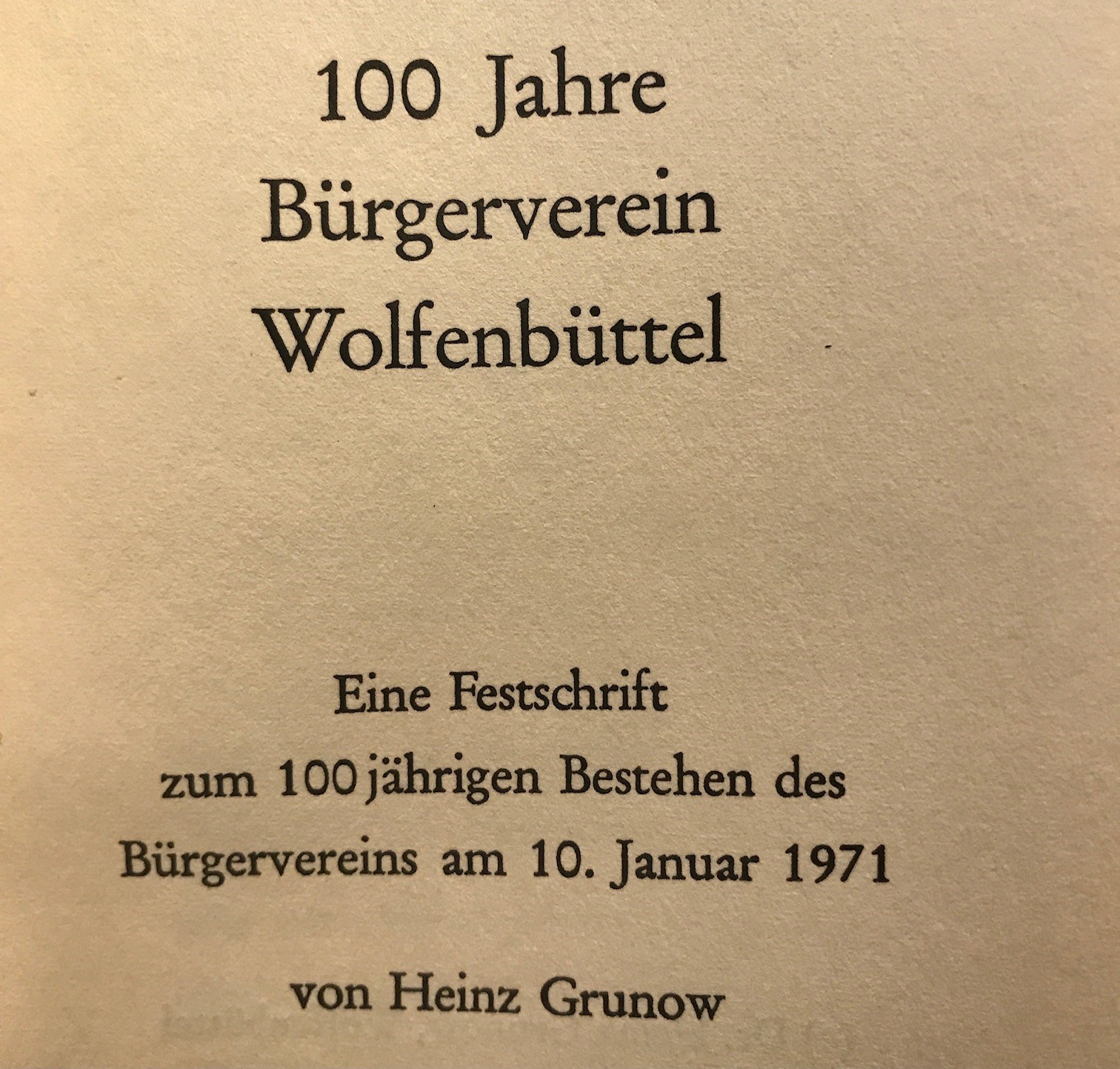 100 Jahre BV